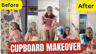 CUPBOARD MAKEOVER ⭐️ aesthetic  pinterest inspired decorating organizing etc [upl. by Alehs239]