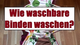 Period Talk  Wie waschbare Binden waschen Achtung Blut [upl. by Nalyt]