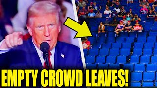 Trump Throws TANTRUM As Crowd LEAVES EMPTY Rally [upl. by Otreblada]