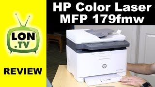 Compact Color Laser Multifunction Printer HP MFP 179fnw Review [upl. by Hollingsworth]