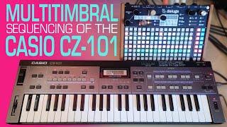 Multitimbral Sequencing of the Casio CZ101 Via the Synthstrom Deluge [upl. by Aix]