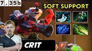 Cr1t Techies Soft Support  Dota 2 Patch 735b Pro Pub Gameplay [upl. by Yarised386]