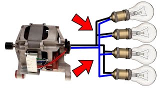 Como convertir un MOTOR de lavadora en un GENERADOR de 220v [upl. by Ennair]