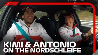 Raikkonen Scares Giovinazzi On Nordschleifes Green Hell [upl. by Coffey786]