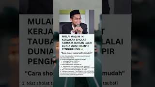 Mulai malam ini kerjakan sholat taubat jangan lalai ustadadihidayat adihidayatquotes shorts doa [upl. by Upali]