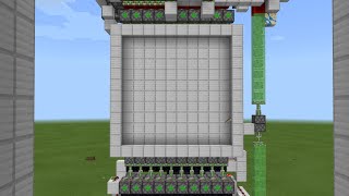 Simple 10x10 piston door on Minecraft bedrock MCPE [upl. by Geiger]