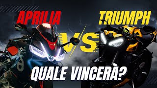 FORSE QUESTA VOLTA MI HA FREGATO  Aprilia RS 660 VS Triumph STREET TRIPLE RS [upl. by Fitalludba]