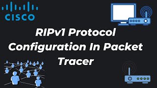 RIPv1 protocol configuration in packet tracer simple way [upl. by Aizitel]