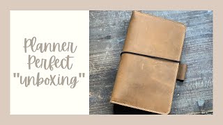 Planner Perfect quot Unboxing quot  First Impressions  Travelers Notebook Set Up [upl. by Bulley]