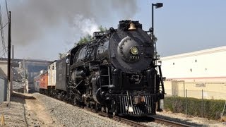 Santa Fe 3751 Steam Train to San Bernardino Railroad Days 2013 [upl. by Haldane401]