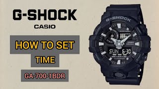 GSHOCK WATCH SET TIME GA7001BDR timewatchdc [upl. by Aihsele]