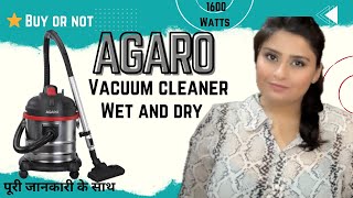 Agaro vacuum cleaner 1600 watts II Honest review  Must see video before purchase [upl. by Eelamme]