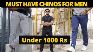 5 Must Have Chinos For Men  Wardrobe Essentials  Chino Outfits [upl. by Annayar738]