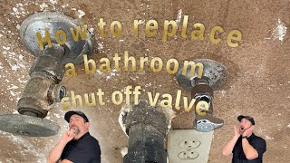 How to replace a bathroom shut off valve [upl. by Urana933]