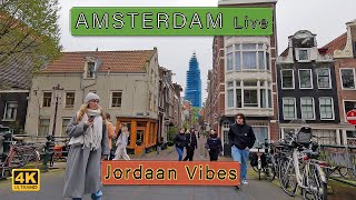 Road to De Jordaan  Amsterdam 4K Live Tour [upl. by Case]