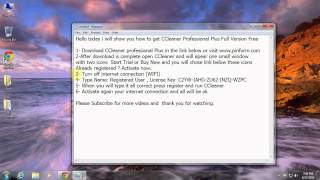 CCleaner Professional Plus Registration Name And License Key [upl. by Ahmad]