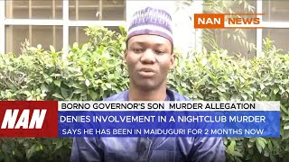 Borno Governors Son Debunks involvement in alleged Kllng in Indian Nightclub [upl. by Silera]