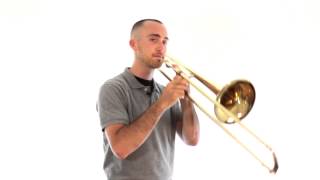 Trombone Lesson 7 First Five Notes F Eflat D C Bflat [upl. by Ellehcirt]