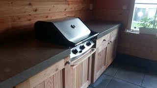 Ik bouw mijn buitenkeuken zelf  DIY concrete countertop  garten kochstelle  Betonnen aanrechtblad [upl. by Weitman731]