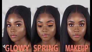 GRWM GLOWY SPRING MAKEUP KAISERCOBY [upl. by Arihas]