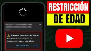 Cómo quitar la restricción de edad en yt [upl. by Maxi]