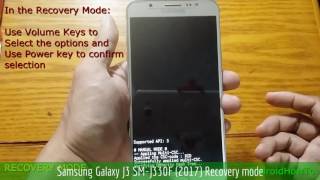 Samsung Galaxy J3 SMJ330F 2017 Recovery mode [upl. by Oglesby151]