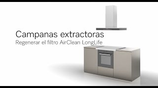 Campanas extractoras Regenerar el filtro AirClean LongLife  Miele [upl. by Berfield]