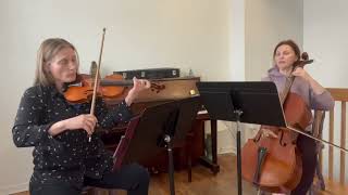 Entrance of the Queen of Sheba by Handel violin amp cello duet [upl. by Ahsinej]