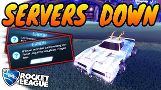 Rocket League Servers Down ALL DETAILS Maintenance Mode How to log in [upl. by Herrle]