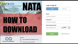 HOW TO DOWNLOAD ADMIT CARD  NATA ADMIT CARD UPDATE  nata2022 nata [upl. by High]