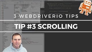 3 WebdriverIO Tips Scrolling Elements wJS Execute Tip 3 [upl. by Roberta]