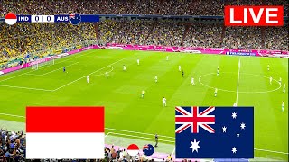 INDONESIA VS AUSTRALIA Live Streaming I Kualifiaksi Piala Dunia 2026 Siaran Langsung  simulasi PES [upl. by Eimoan]