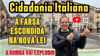 Nova Lei da Cidadania Italiana A FARSA [upl. by Eras]