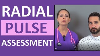 Radial Pulse Assessment and Palpation Nursing CNA Skill [upl. by Ullman]