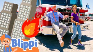 Blippi and Meekahs Fire Truck Build Fun Construction  BLIPPI  Kids TV Shows  Cartoons For Kids [upl. by Meelas411]