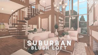 Bloxburg  Suburban Blush Loft Build [upl. by Witt]