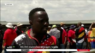 NUM members down tools after various attempts to engage management fail [upl. by Elladine]