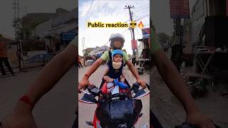 Jara mukhda dikha do  Public Reaction 🔥short viralvideo publicreaction bikelover trending [upl. by Naejamron]