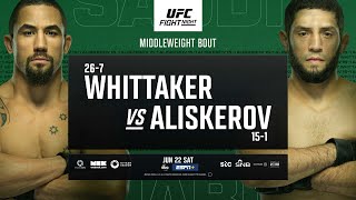 UFC Saudi Arabia Whittaker vs Aliskerov  June 22nd  Fight Promo [upl. by Low]