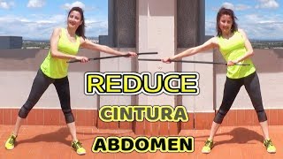 Abdominales de pie para REDUCIR CINTURA Y ABDOMEN  Como conseguir cintura de avispa [upl. by Ahsenrad]