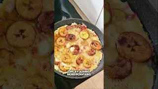 Plantain frittataEgg pizza an easy Breakfast recipe shorts breakfastrecipe onestopchop [upl. by Neira]