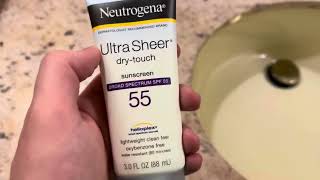 Neutrogena sunscreen is the BEST sunscreen [upl. by Sternberg]