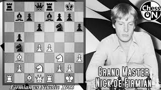 Game of the Day Firmian vs Nikolic 1985 [upl. by Zoi]