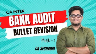 BANK AUDIT MARATHON  PART 1  CA INTER AUDIT MARATHON  TAMIL [upl. by Tongue]