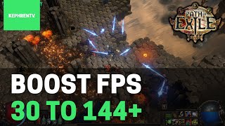 2023 BEST PC Settings for Path of Exile Maximize FPS amp Visibility [upl. by Zora]