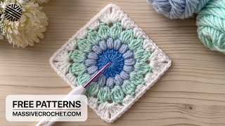 Crochet a SUPER EASY amp LOVELY Granny Square for Beginners [upl. by Bron128]