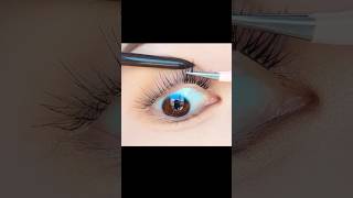 HOW to apply false Lashes hack✨️falselasheshackwingeyelinerforhoodedeyesytshorts [upl. by Vacuva]