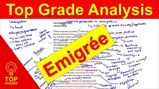 Grade 9 Analysis of The Emigrée by Carol Rumens Mr Salles [upl. by Tseng415]