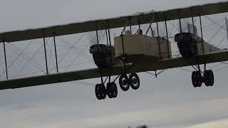 2024 09 14 Caproni Ca3 landing at Nervesa after Jesolo air show [upl. by Doownel]