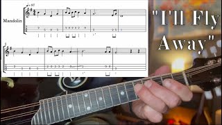 “I’ll Fly Away” Mandolin Tutorial wTabs [upl. by Attennaj592]